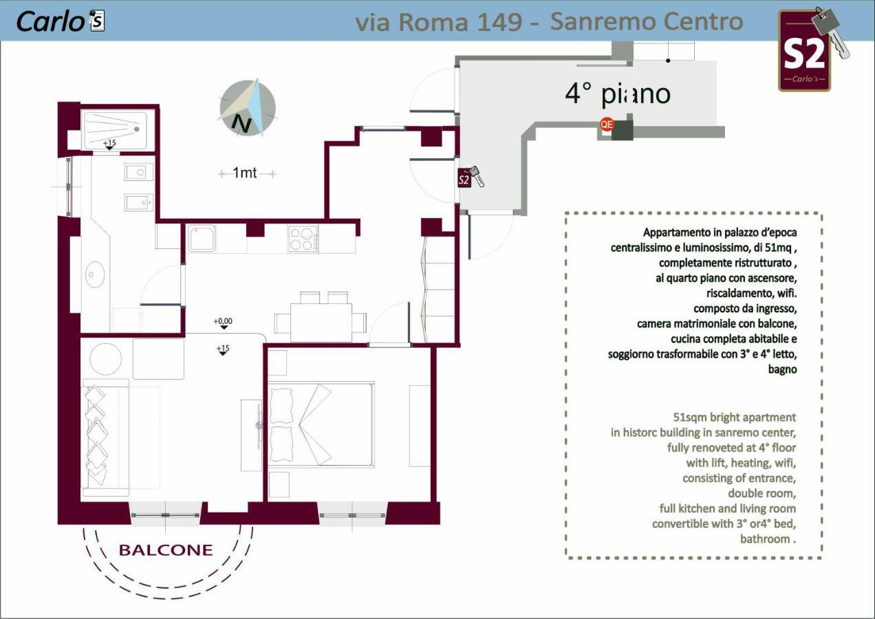 Carlos Bcs2 - Sanremo Center Suite - Εξωτερικό φωτογραφία